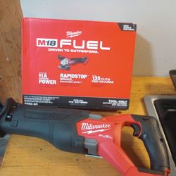 Milwaukee Grinder & Sawzall 