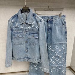 Louis Vuitton Full Set Jeans Jacket 