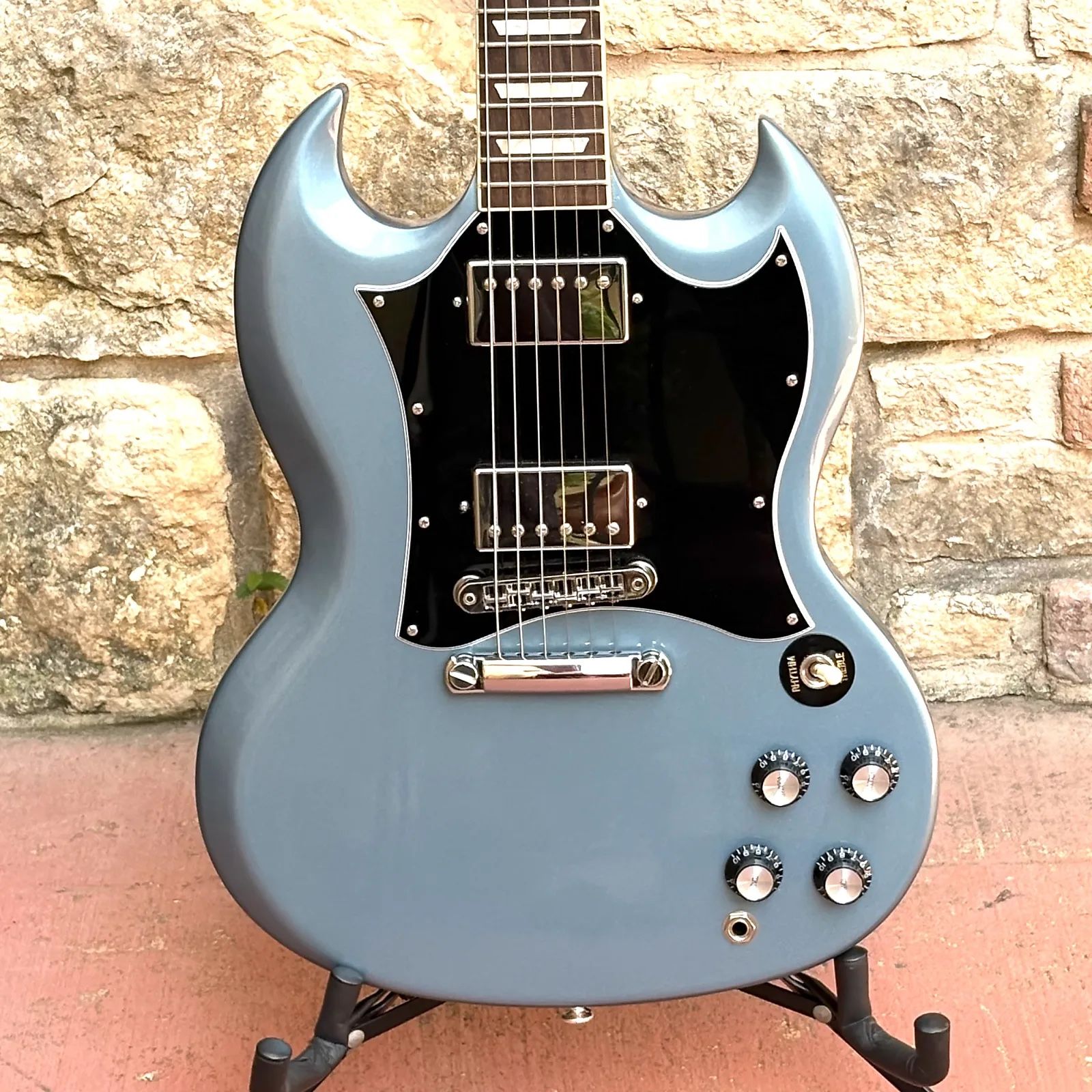 2021 Gibson SG Standard Pelham Blue with soft case and case candy