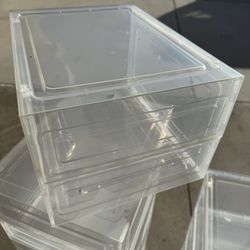 Clear Plastic Containers (Shoe Display)