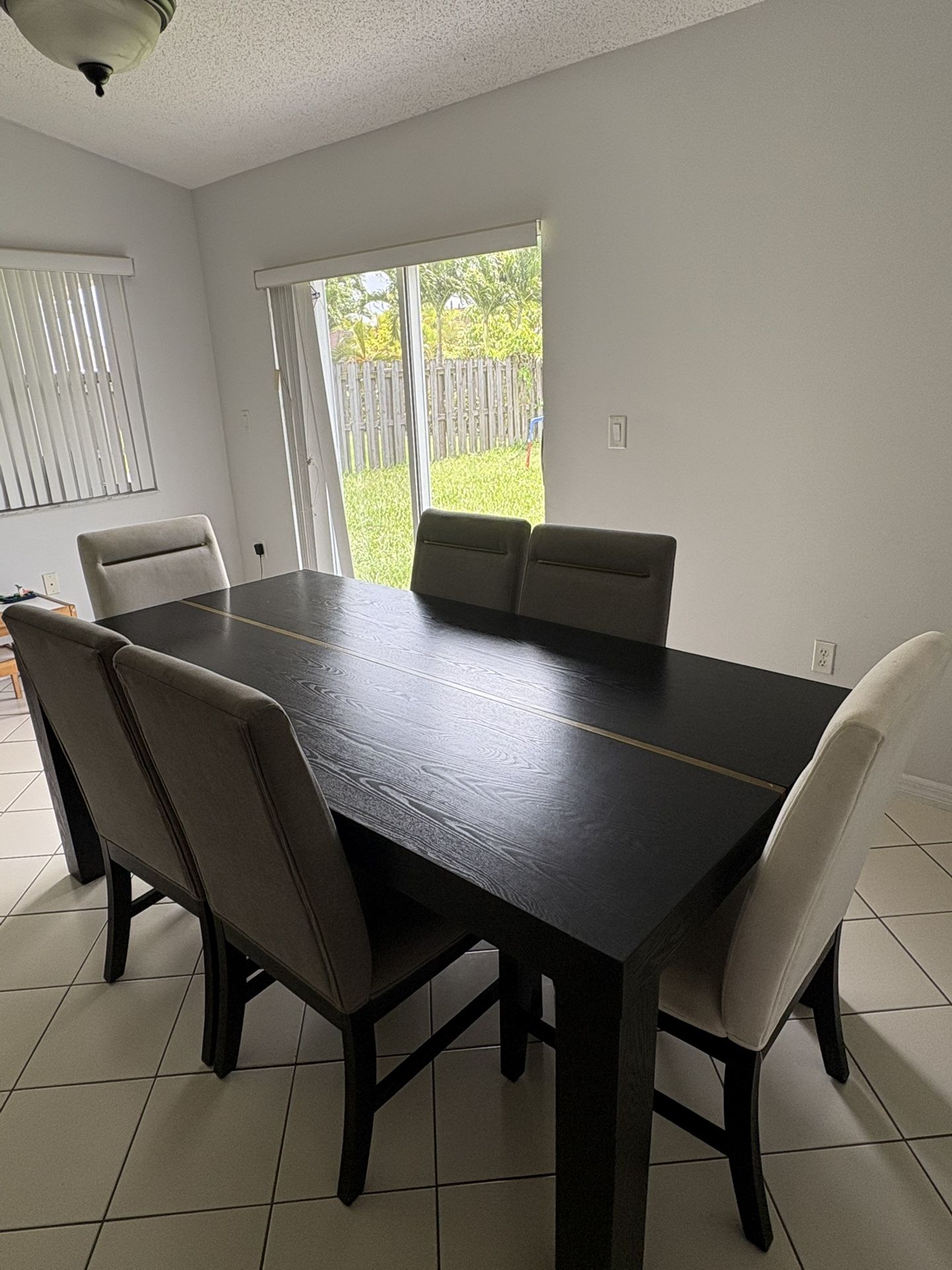 Rectangular Dining Table With 6 Chairs