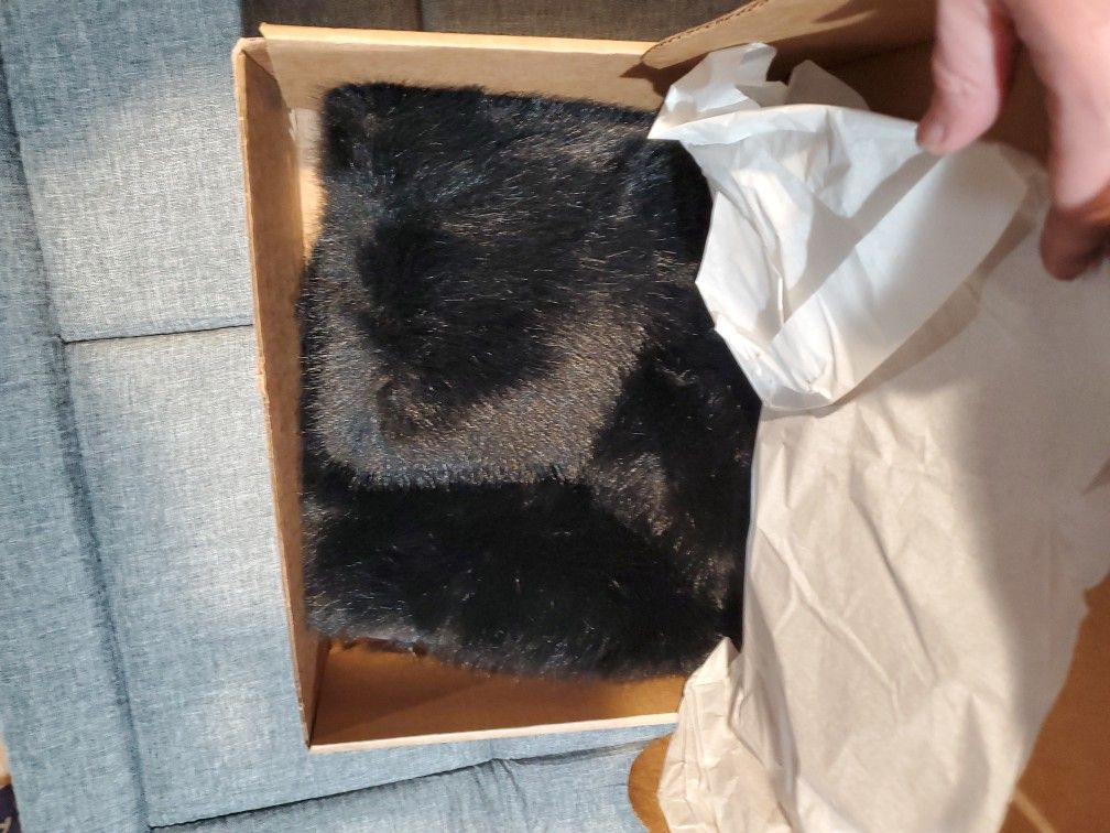 Podiak Faux Fur BLACK Boots Size 7