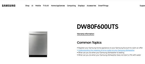 Samsung 24 Inch Fully Integrated Dishwasher 