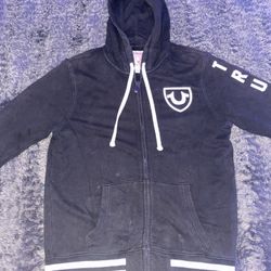 Zip Hoodie, Black, Size M