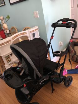 Sit and stand stroller