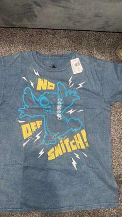 Boys large Disney Stitch 'No Off Switch' Graphic T-Shirt