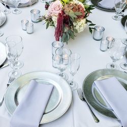 Silver Acrylic Charger Plates