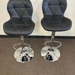 2 Pc Swivel Bar Stools 