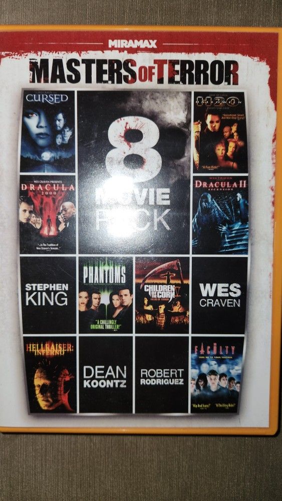 8 DVD Horror Pack