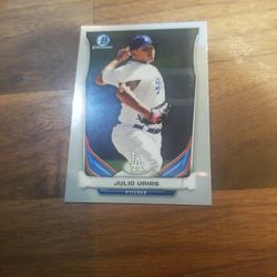 2014 Bowman chrome Julio Urias Rookie card Dodgers