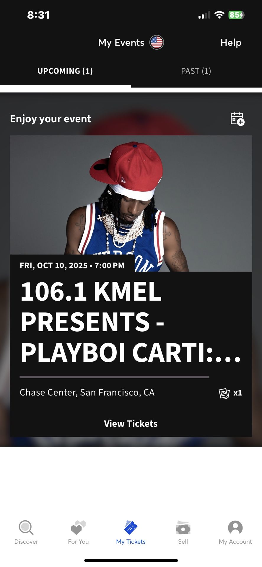Playboi Carti Antagonist Ticket