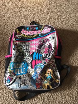 Monster high backpack