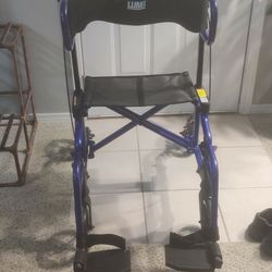 Lumex Walker With Removable Foot Pedals 