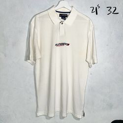 Vintage Tommy Hilfiger Athletic Polo Shirt White Large 90s