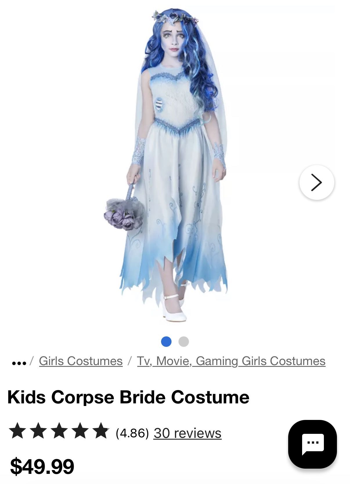 Emily Corpse Bride Costume