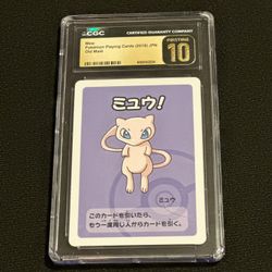 Mew Pokémon Old Maid Playing Cards 2019 Japanese CGC Pristine 10