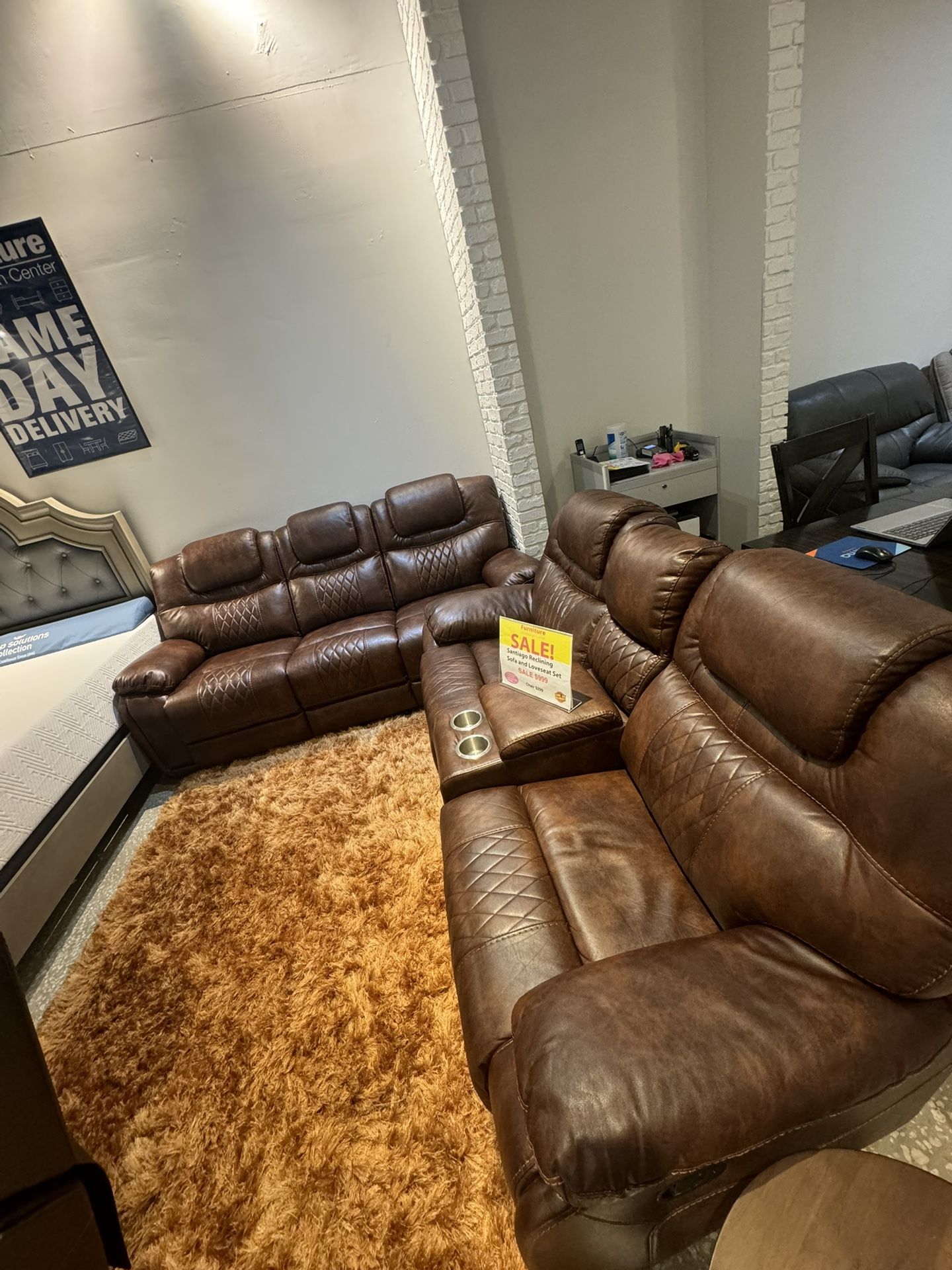 Gorgeous Brown Santiago Sofa And Loveseat Set!$1099!*SAME DAY DELIVERY*NO CREDIT NEEDED*EASY FINANCING*HUGE SALE*
