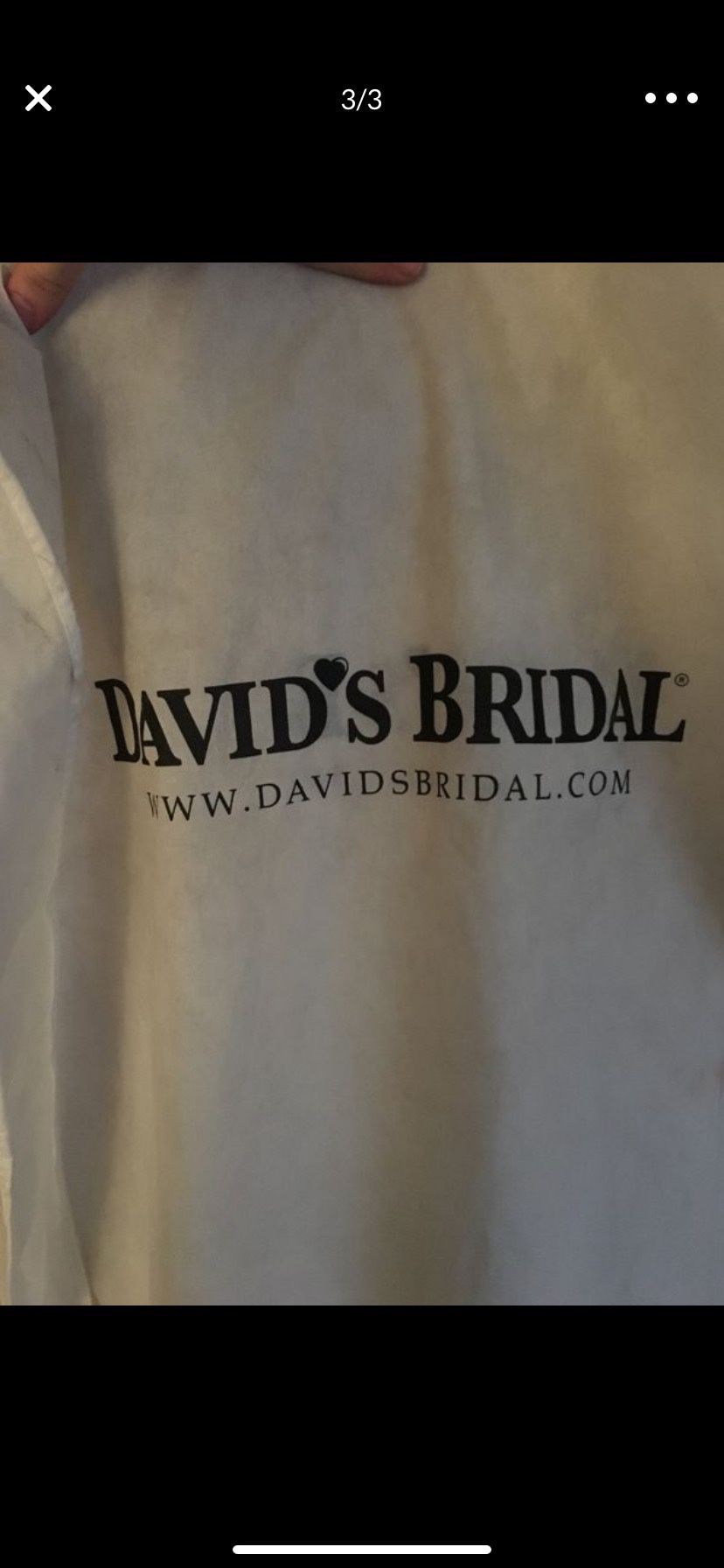 David’s Bridal wedding dress
