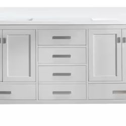 Valentino 72” x 22” Bath Vanity in White