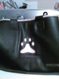 Small treasures leather dog carrier purse