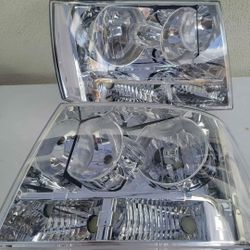 07-13 Chevrolet Tahoe Suburban Avalanche Headlights Luces Micas Calaveras Faros Faroles Chevy Headlamps 