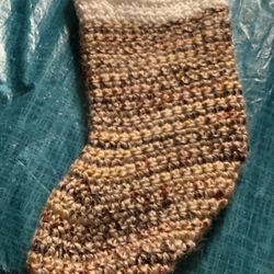 Brown Christmas Stocking 