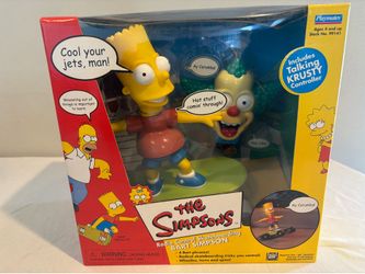 Radio remote controlled bart simpson playmates toy
