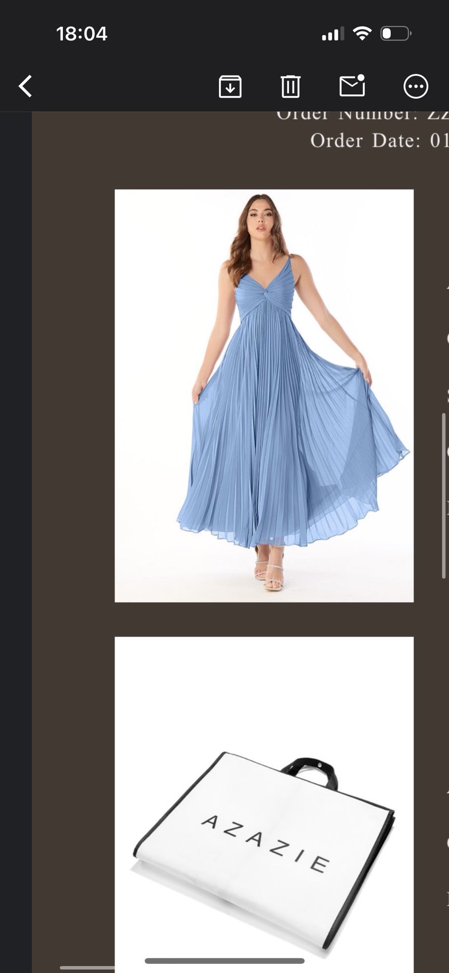 Azazie Steel Blue bridesmaid Dress