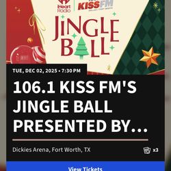 2 Tickets To Jingle Ball Tonight With Parking