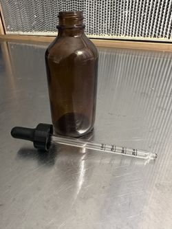 4oz Boston Round Tincture Bottles With Droppers(12ct)