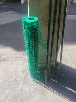 Green Plastic Garden Fence Mesh Roll