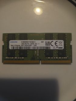 RAM 16GB 2Rx8 PC4 3200AA-SE1-11 Samsung