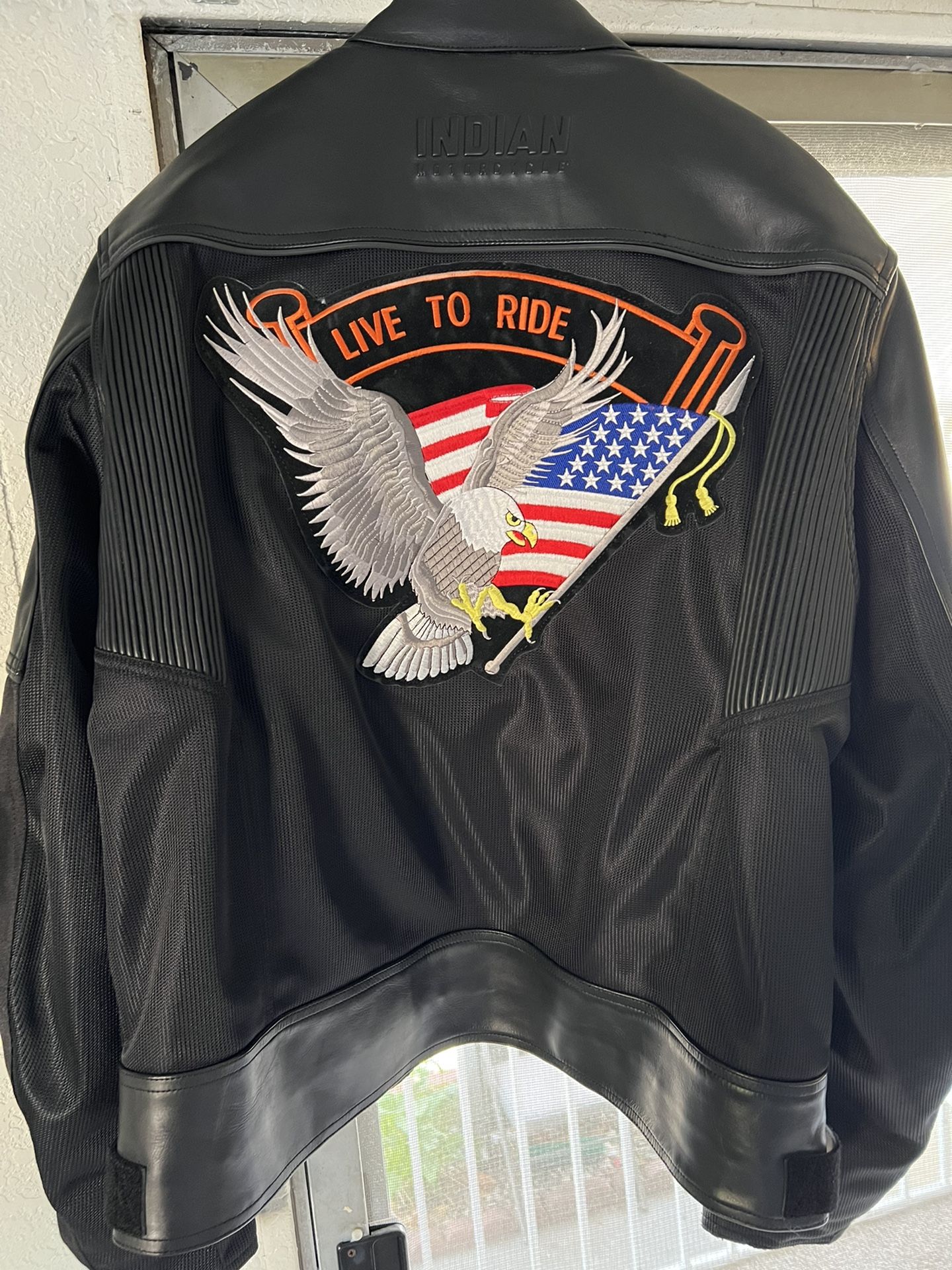 Motorcycle Leather Jacket XL  