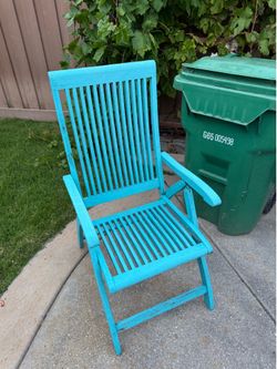 6 Teak adjustable chair
