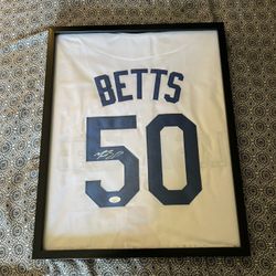 Mookie Betts Autographed Jersey Dodgers 