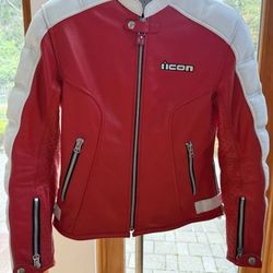 Two Women's Tuscadero Icon Real Leather Jackets Size Large 