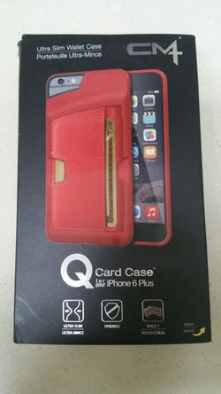 IPhone 6 Plus wallet case / red
