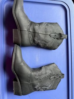 Black Western Cowboy  Boots
