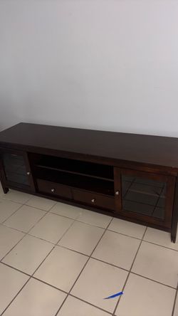 72 inch Media Console Brown