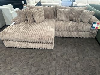 Custom reversible chaise extra comfy sectional