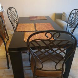 Black Table And Chairs