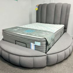Gorgeous Grey Tufted Bed Frame Available Amazing Deal Only $699🛑