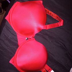 Victoria secret Red Push Up Bra 34DD