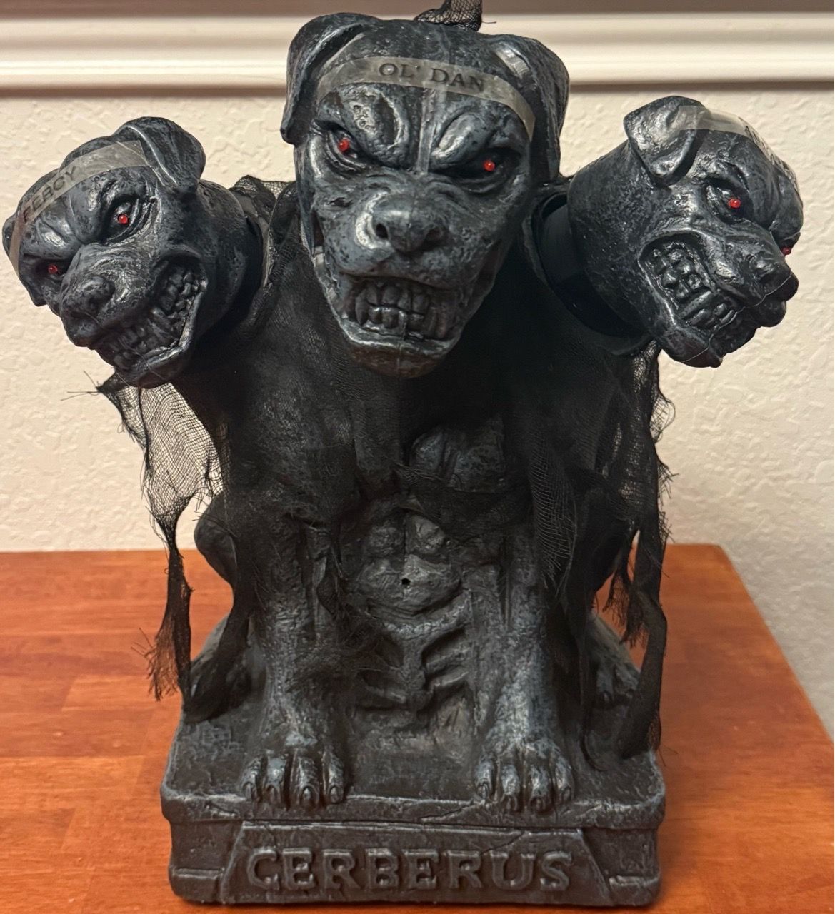 TEKKY Cerberus Halloween Prop Animated Lights Up Sound Scary 15