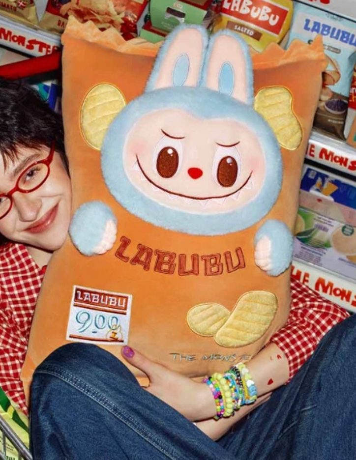 THE MONSTERS Wacky Mart Series-Pillow (Chips) Labubu Authentic *CONFIRMED ORDER*