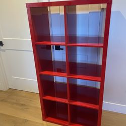 8 Cube Kallax Shelf Unit In An Awesome Glossy Red