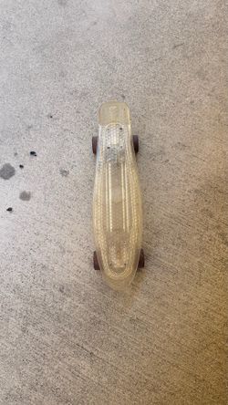 Clear skateboard