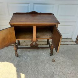 Antique Table With Storage