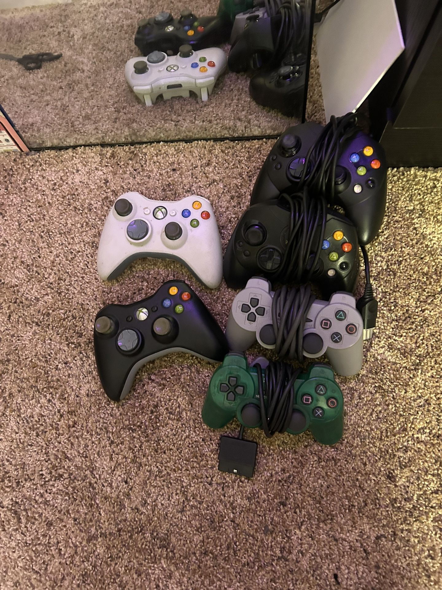 Playstation And Xbox Controllers