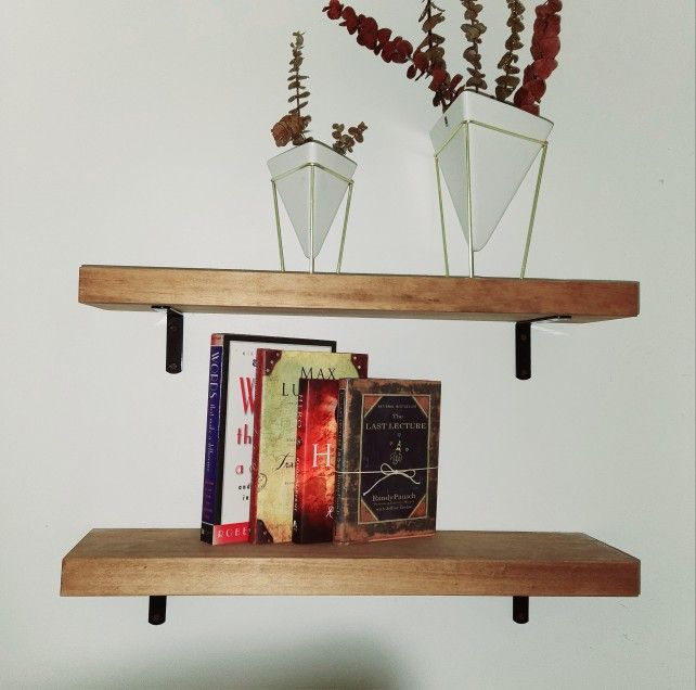 Solid Wood Floating Shelves